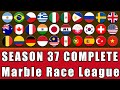 Marble Race League Season 37 Complete Race in Algodoo / Marble Race King