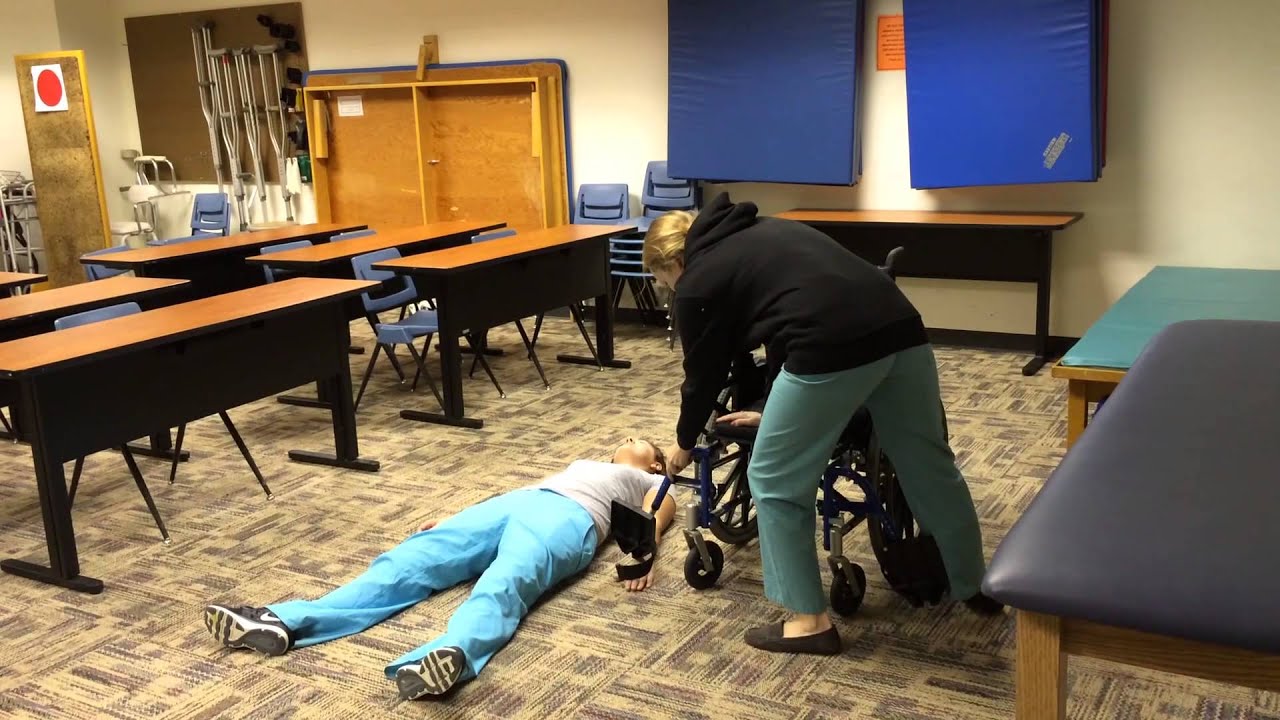 2Person Floor to Wheelchair Transfers YouTube