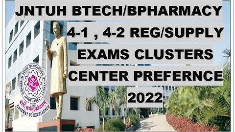 JNTUH Centers Preferences Request Letter for B.Tech / B.Pharmacy 4-1, 4-2 Sem Exams July 2022