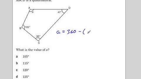 Sum of angles in a Quadrilateral EQAO