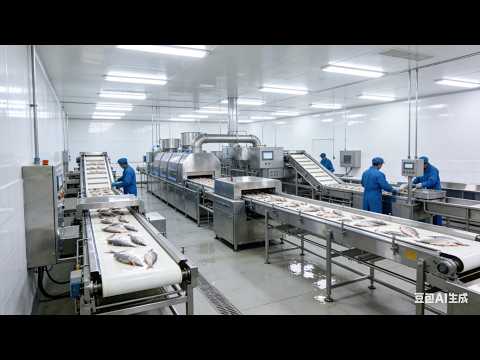 Clean and modern seafood processing plant thumbnail