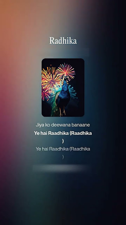 Radhika Name Song By BlackBeat Lyrics  #new #namesongs #song #music