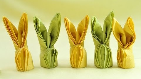 How To Make Easter Bunny Napkins