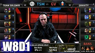 TSM vs Gravity Gaming | S5 NA LCS Spring 2015 Week 8 Day 1 | Team Solomid TSM vs GV W8D1G3 VOD 60FPS