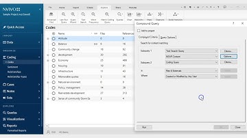 How to Generate Compound Query in NVivo