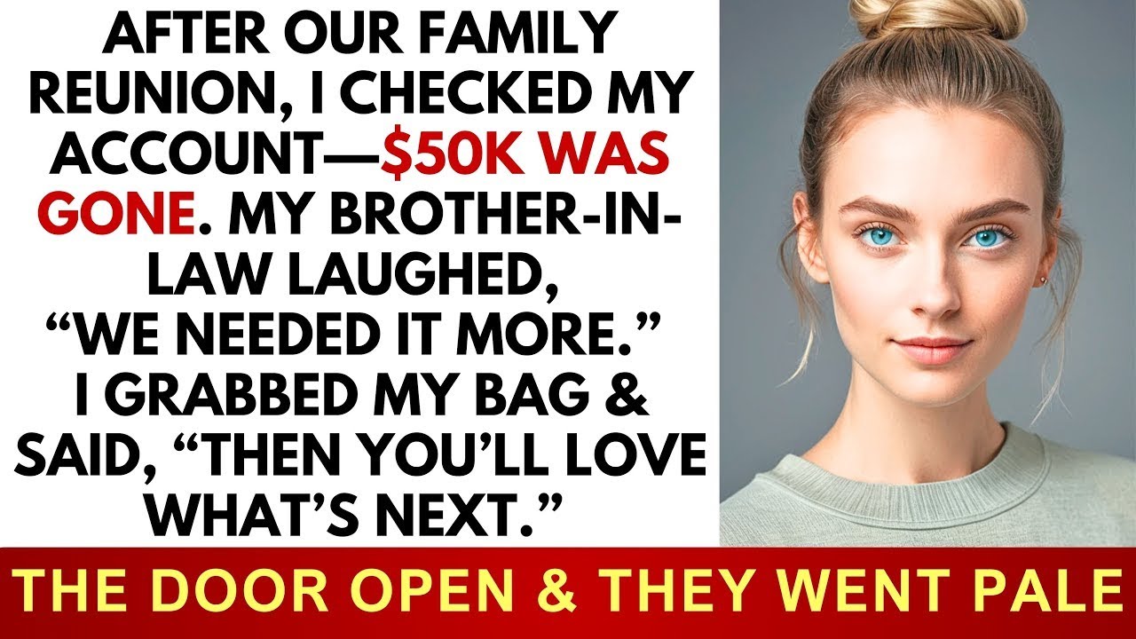 After Our Family Reunion I Found Money Missing—Then My Brother In Law Laughed, Until The Door Open