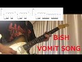 【TAB譜】BiSH - VOMiT SONG - ギター 弾いてみた(半音下げチューニング)