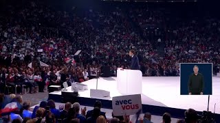 Meeting de Macron au Paris La Defense Arena