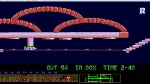 Lemmings my real custom level 29 Compress and die (own createdboard)