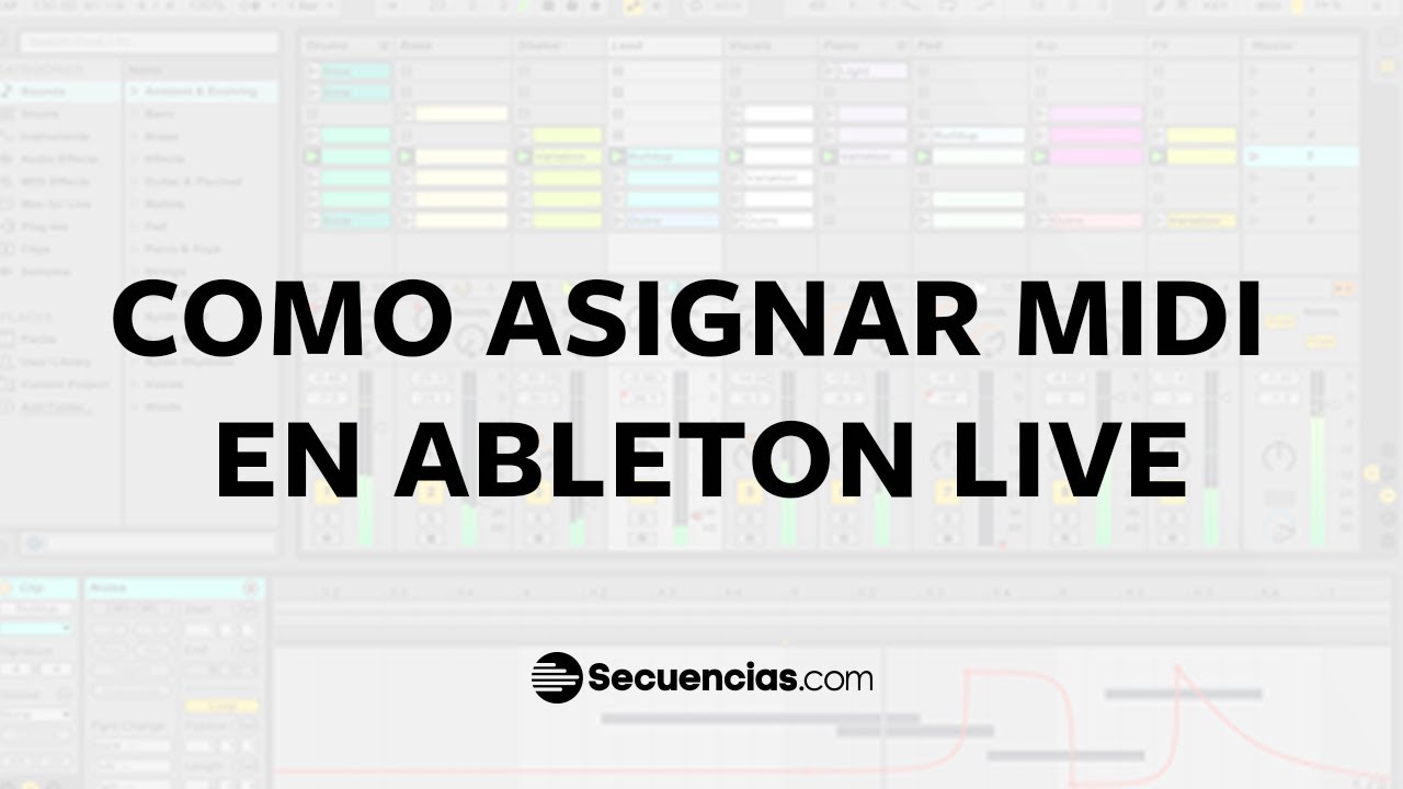 Como Asignar tu MIDI en Ableton Live - YouTube