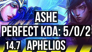 ASHE & Pyke vs APHELIOS & Rakan (ADC) | 5/0/2, 400+ games | KR Master | 14.7