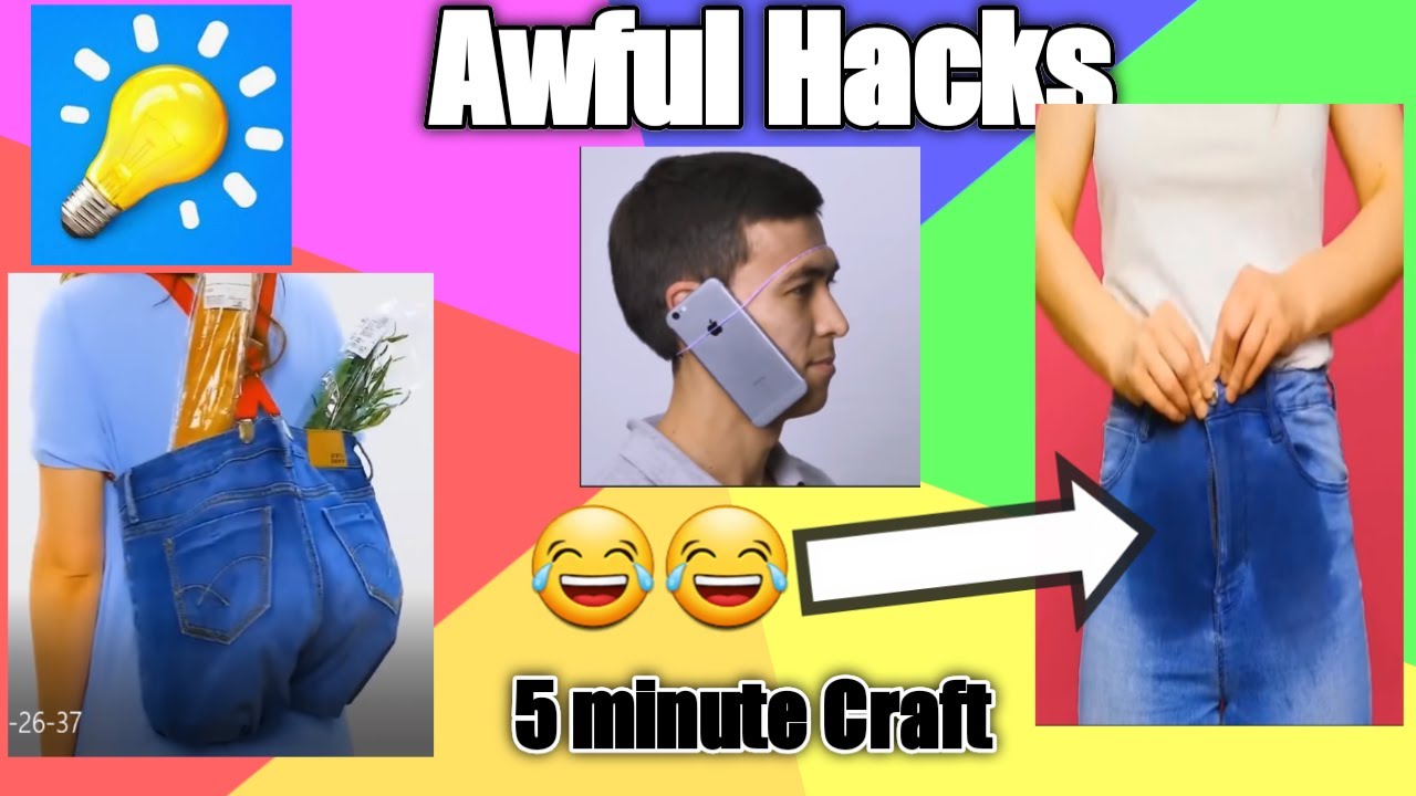 5 Minute Craft Hacks are WORST ! ! - YouTube