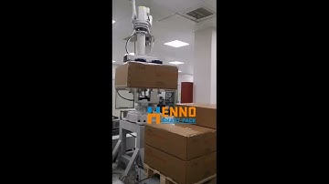 Robotic Case Palletizing & Hennopack Corner Board strapping Stretch Wrapping System – Hennopack smar