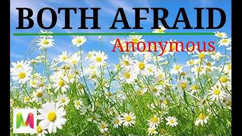 Both Afraid - Grade 2 (CBSE) poem, animated.