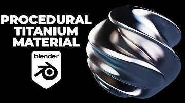 Titanium material in Blender