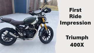 First Ride Impression  TRIUMPH Scrambler 400X