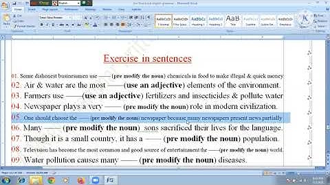 Modifier part 02/ HSC/ English 2nd paper