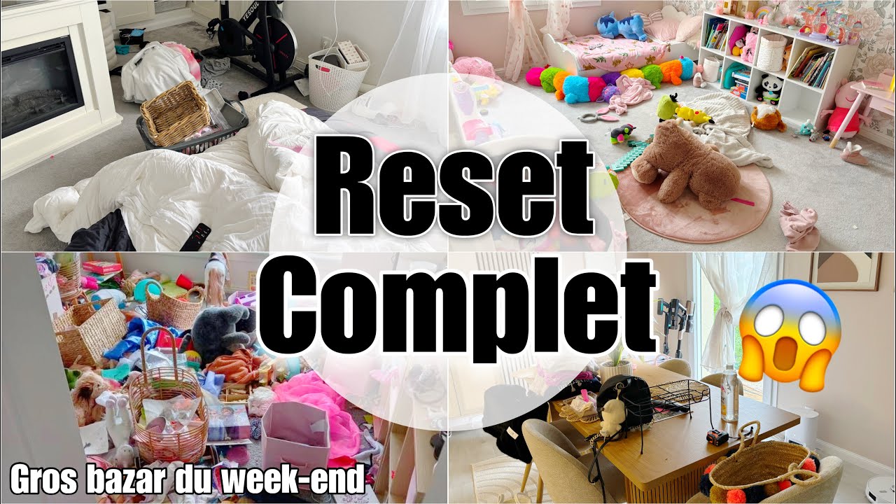 GROS RESET DE LA MAISON | MÉNAGE EXTRÊME APRÈS CHAOS DU WEEK-END !!