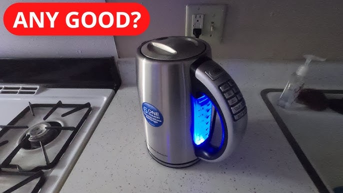 Hamilton Beach Electric Kettle, Boiling Water Demo Review