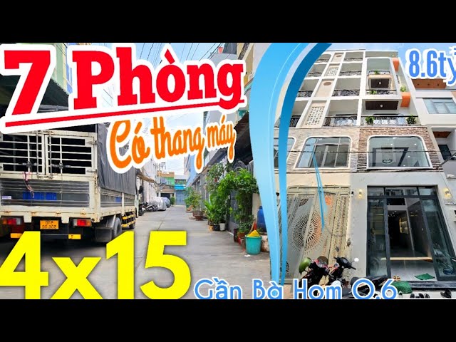 Bán nhà Tân Hòa Đông Bình Tân 60m², 7 Phòng CỰC ĐẸP, CÓ THANG MÁY 450KG Giáp Q.6, Q.11