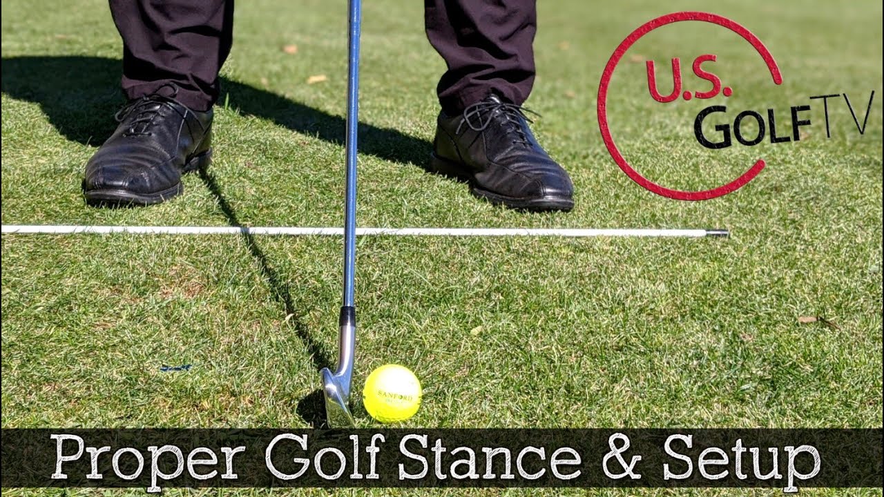 Guide to a Proper Golf Stance (Golf Setup Position) - YouTube