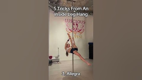 Five Tricks from an Inside Leg Hang #polemoves #poleflow #poledance #polefitness