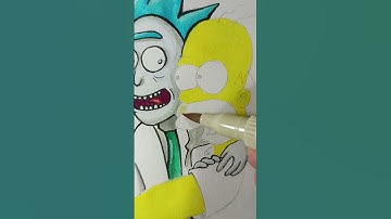 How To Draw Rick And Homer Doodle Style Part III