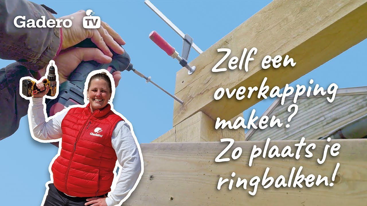 Zelf een overkapping maken? Zo plaats je ringbalken!