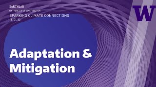 Adaptation and Mitigation
