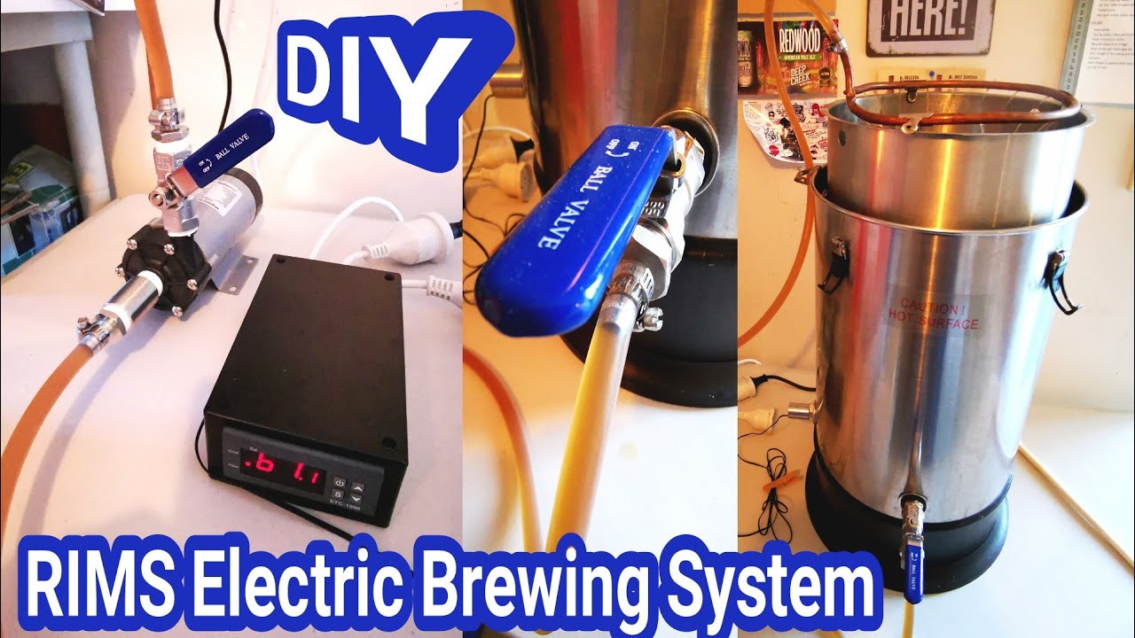Electric Recirculating Brewing System - DIY All-In-One with Sparge Ring and  Pump - YouTube