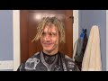 Cutting off the dreadlocks ( buzz cut)