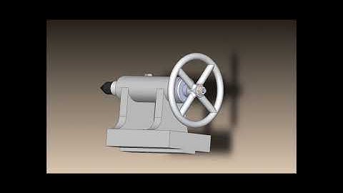 Tail-stock Assembly  solidworks animation