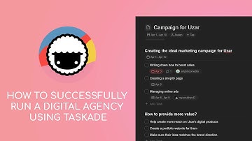 How To SUCCESSFULLY Run a Digital Agency using Taskade!