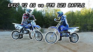 EPIC YZ 85 vs TTR 125 BATTLE