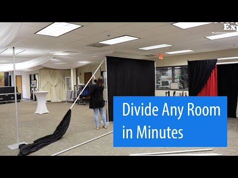 Portable Room Divider with Pipe & Drape | Georgia