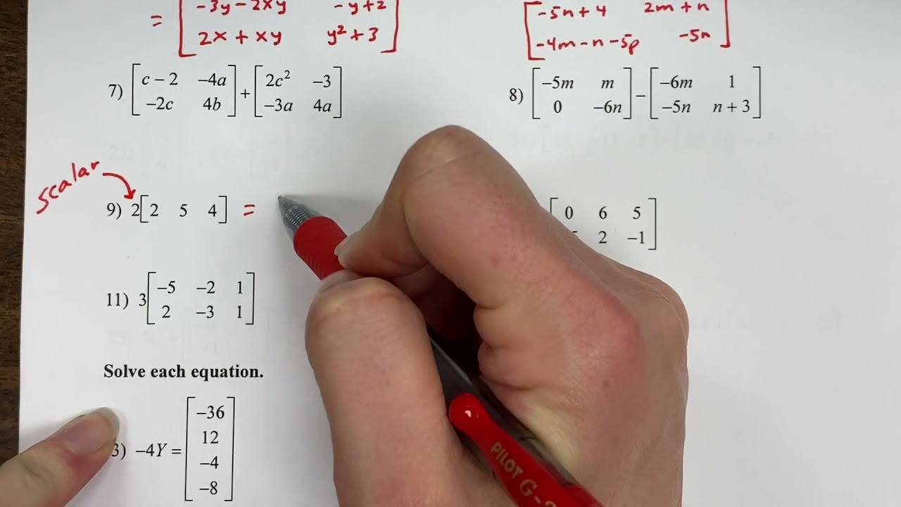 adding-subtracting-matrices-youtube