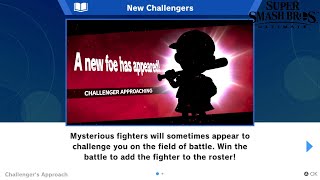 Super Smash bros Ultimate Character Approaching Rematch Selection!