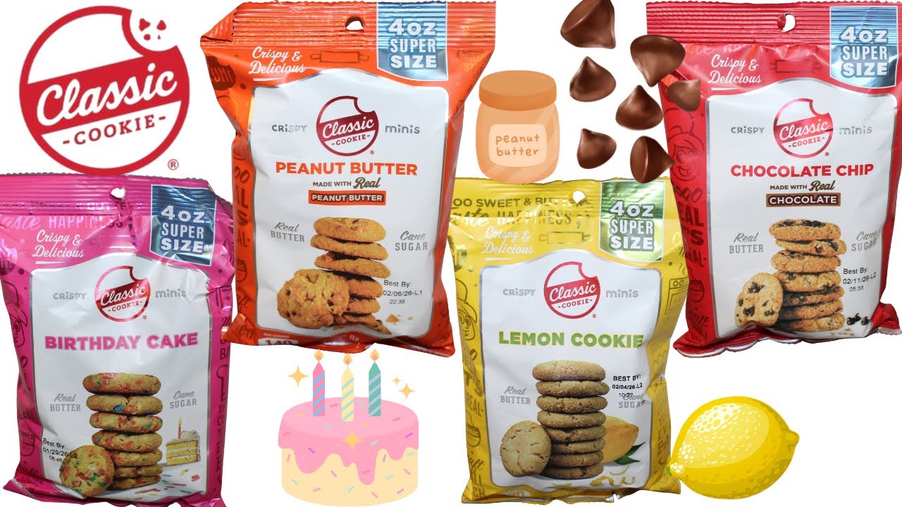 Classic Cookie Crispy Minis: Birthday Cake, Peanut Butter, Lemon & Chocolate Chip Review