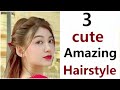 3 Easy Exclusive hairstyle - New hairstyle | hairstyle for girls | front hairstyle