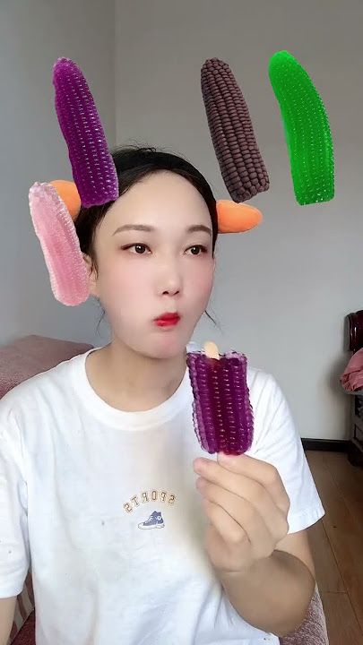 Colorful food color series corn jelly lotus root powder