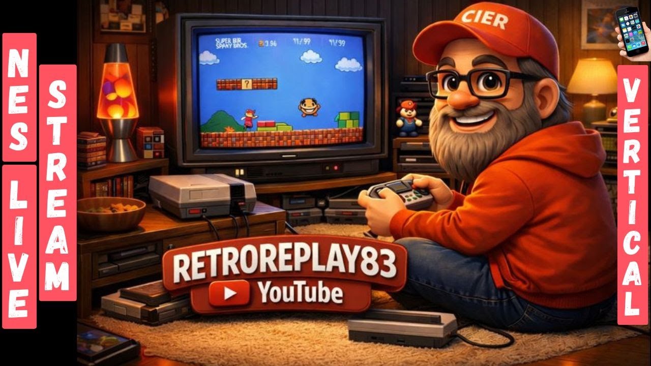 NES Vertical Live Stream - Variety of Games