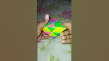 how to solve pyraminx ( first layer) very easy simple  #pyraminx #trick #views