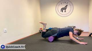 Foam Roller Single Quad Roll | Exercise Demo | Coaching Software | QuickCoach screenshot 4
