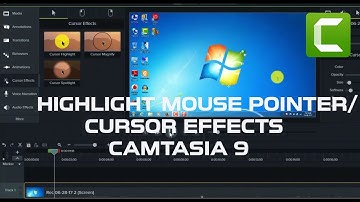 How To Highlight Mouse Pointer/Cursor Effects In Camtasia 9