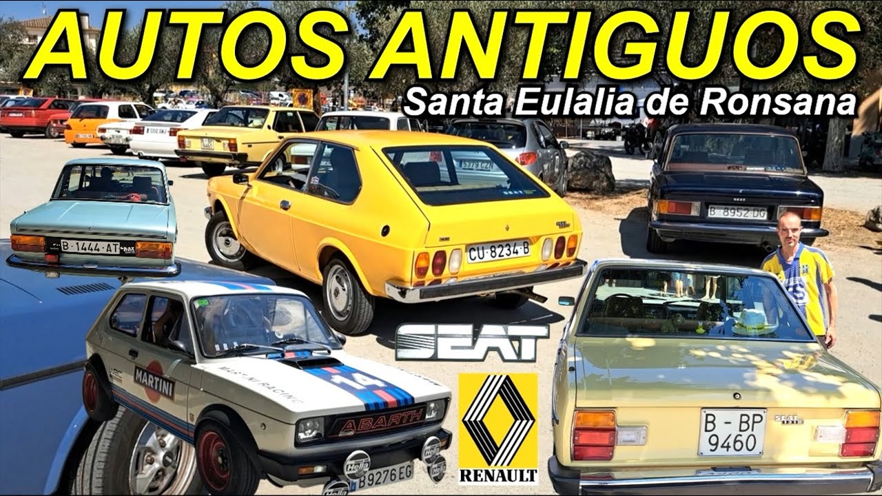 ✅Concentración coches clásicos Santa Eulalia Ronsana. Carros antiguos. Voitures classiques.