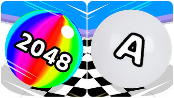 Ball Run 2048 VS A-Z Run | All Level Gameplay Walkthrough Android,iOS New Game Mobile Part 1