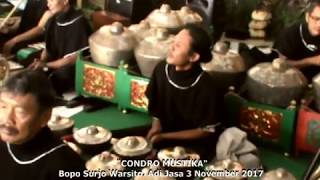 Download lagu CONDRO MUSTIKA  1 mengenang mendiang Bopo Surjo Warsito by Siir Natagama Java Orchestra