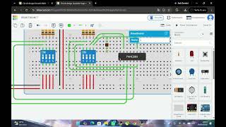 SIMULASI IC 7483 4-BIT BINARY ADDER PADA TINKERCAD CIRCUITS