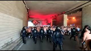 Caminhada dos Super Dragões rumo ao Estádio da Luz