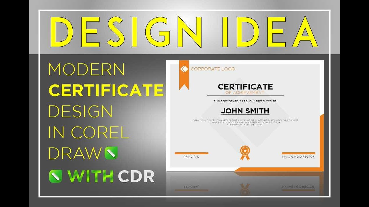 HOW TO CREATE MODERN CERTIFICATE DESIGN IN COREL DRAW